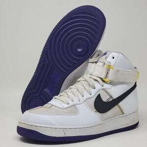 Nike Air Force 1 High '07 LV8 1 White/Off Noir Purple Men's Size 12 CI1117-100